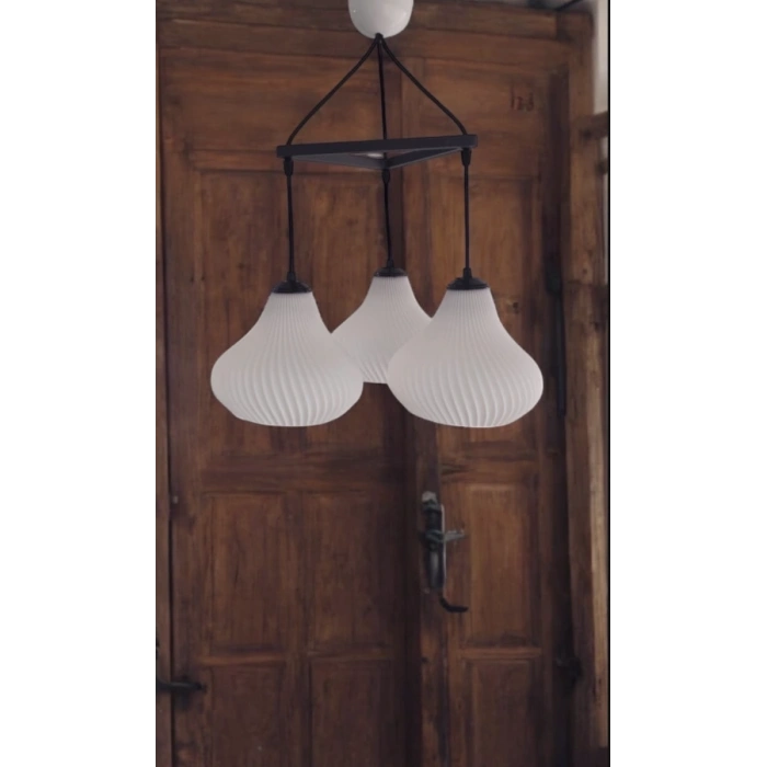 3lü Dekoratif Bohem Avize