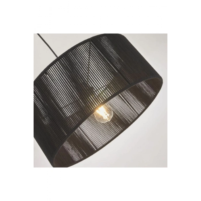 Dekoratif Sarkıt Avize Lambader Başlığı Siyah