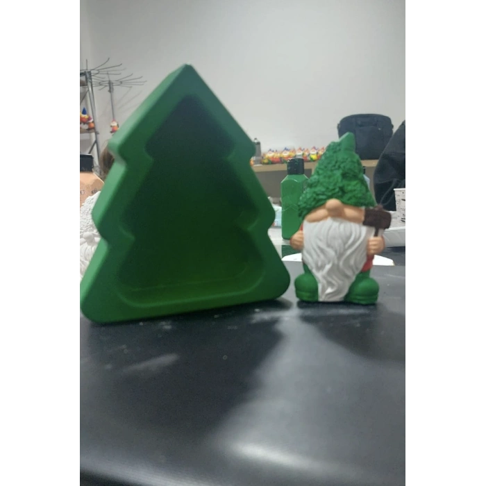 Dekoratif Yeşil Cüce 2li Set