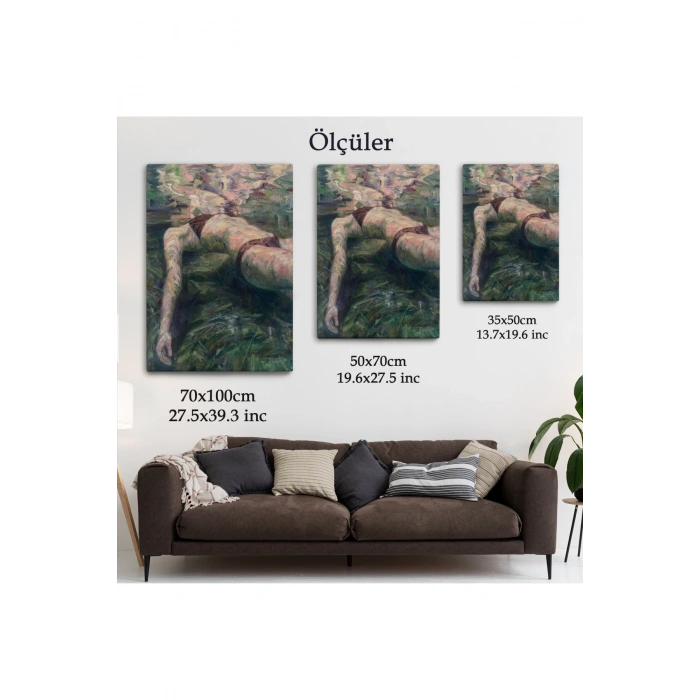 Deniz Altındaki Kadın Dekoratif Duvar Tablosu-6402