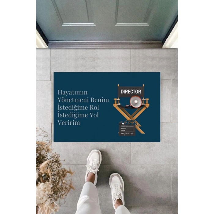 Dijital Baskı Kişiye Özel İç Kapı Dekorasyon Paspas  PS11207