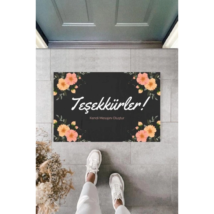 Dijital Baskı Kişiye Özel İç Kapı Dekorasyon Paspas  PS11212