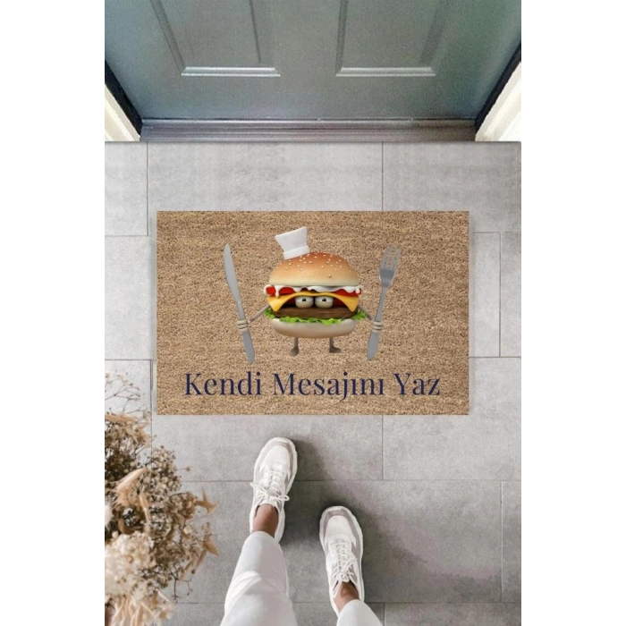 Dijital Baskı Kişiye Özel İç Kapı Dekorasyon Paspas  PS11214
