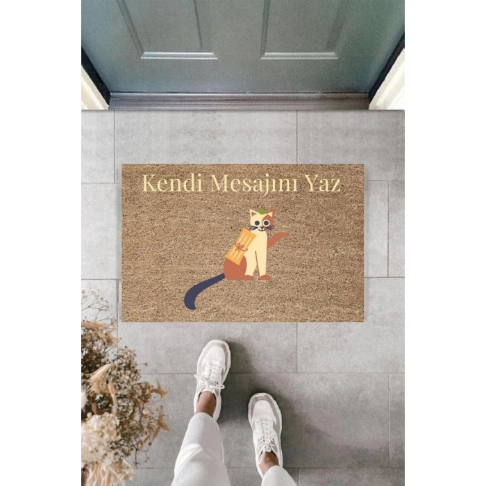 Dijital Baskı Kişiye Özel İç Kapı Dekorasyon Paspas  PS11258