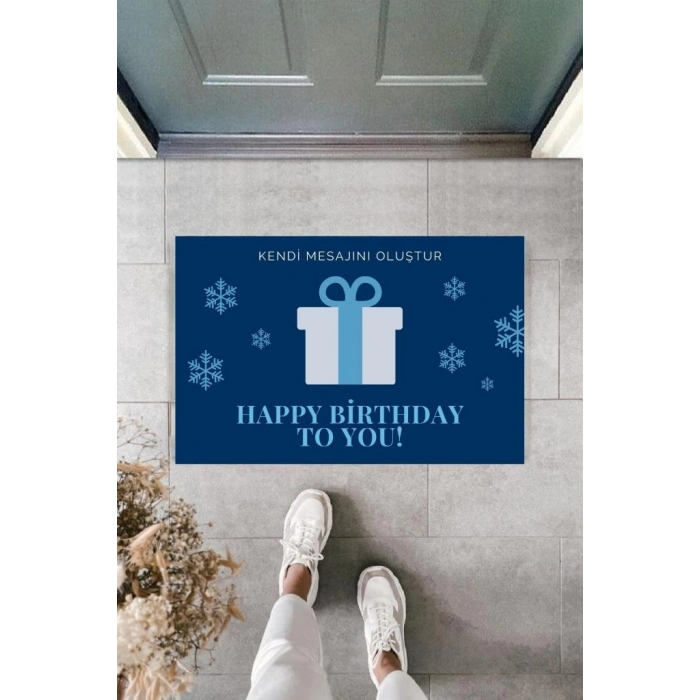 Dijital Baskı Kişiye Özel İç Kapı Dekorasyon Paspas  PS11259