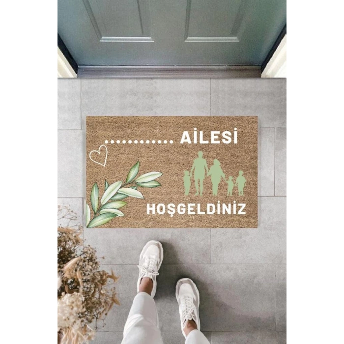 Dijital Baskı Kişiye Özel İç Kapı Dekorasyon Paspas  PS11283