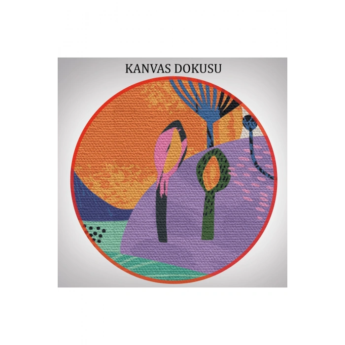 Doğa Motifleri, Çiçek Yaprakları, Modern Soyut Tarzda 3 lü Kanvas Tablo Seti-AK-11