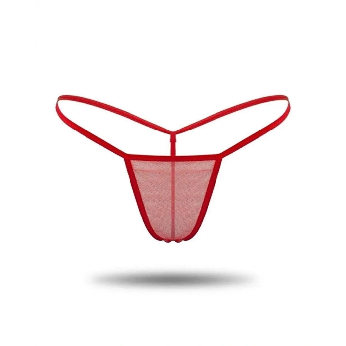 Dropcek Kadın 3lü Transparan Tül String TG271304