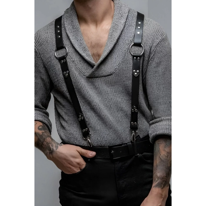 Erkek Harness Fantezi Deri