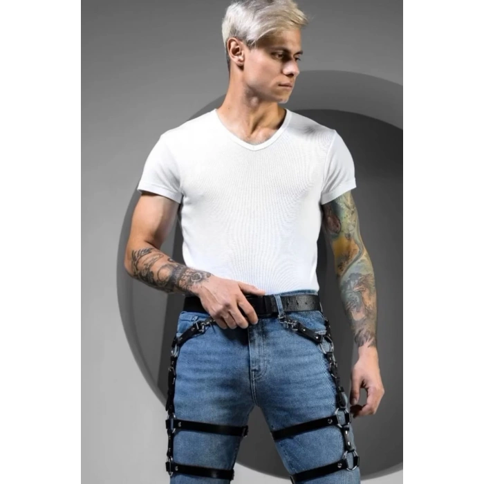 Erkek Harness Fantezi Deri