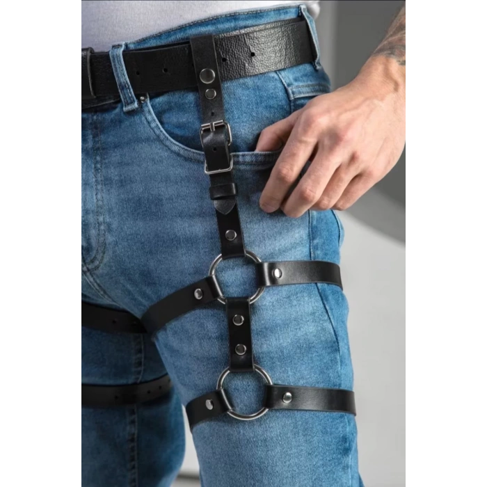 Erkek Harness Fantezi Deri