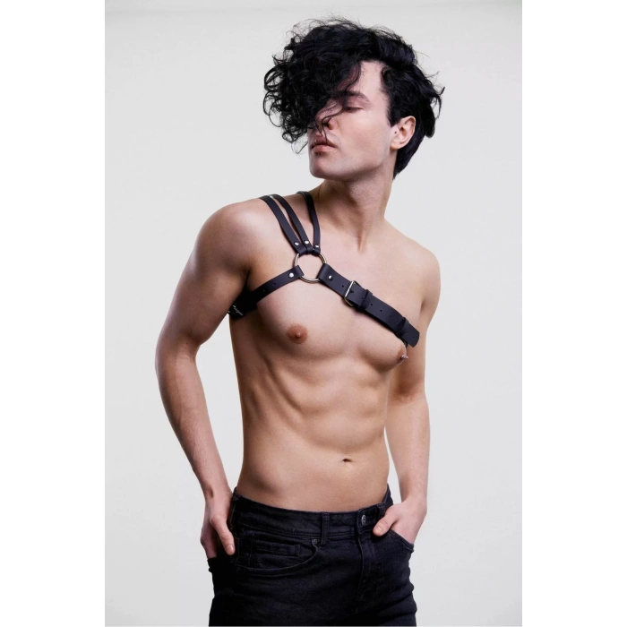 Erkek Harness Fantezi Deri Serisi Kemer