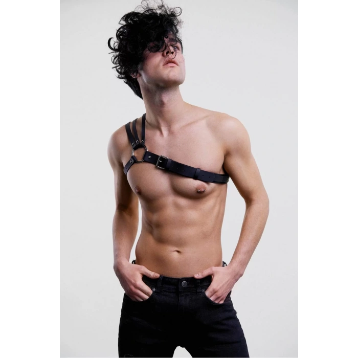 Erkek Harness Fantezi Deri Serisi Kemer