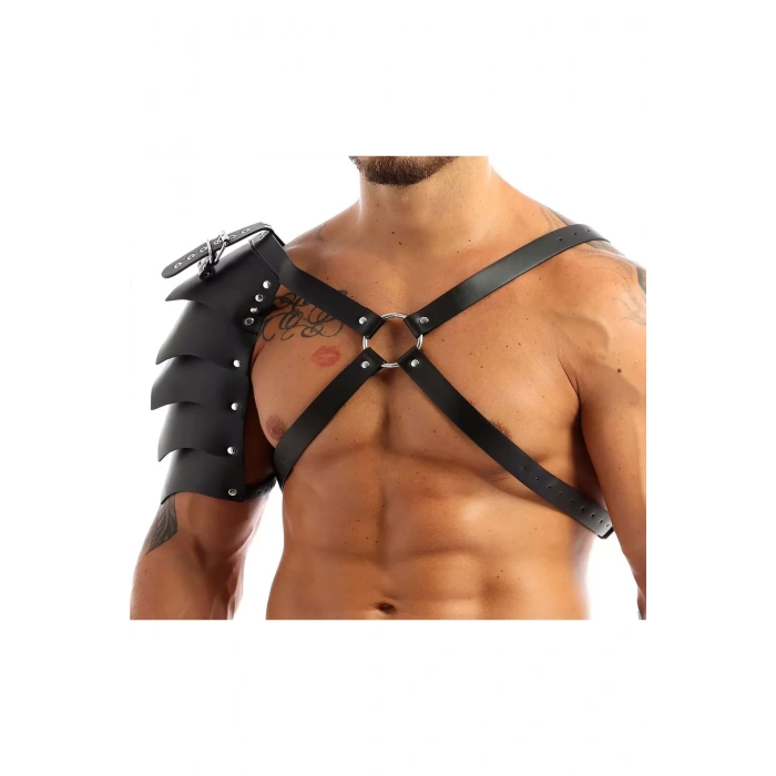 Erkek Harness Gladyatör Omuzluk Deri