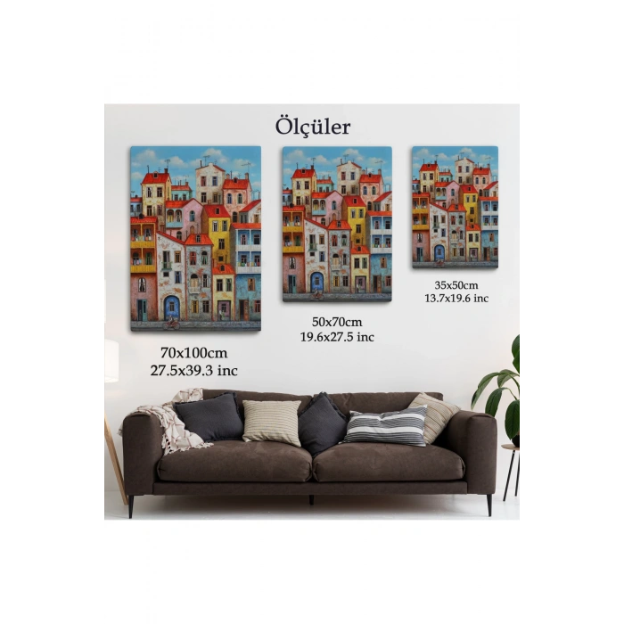 Eski Gürcistan Tiflis Şehir Manzara Tablosu -6242