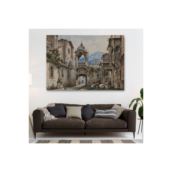 Eski Hollanda Şehir Manzarası Duvar Tablosu-1222