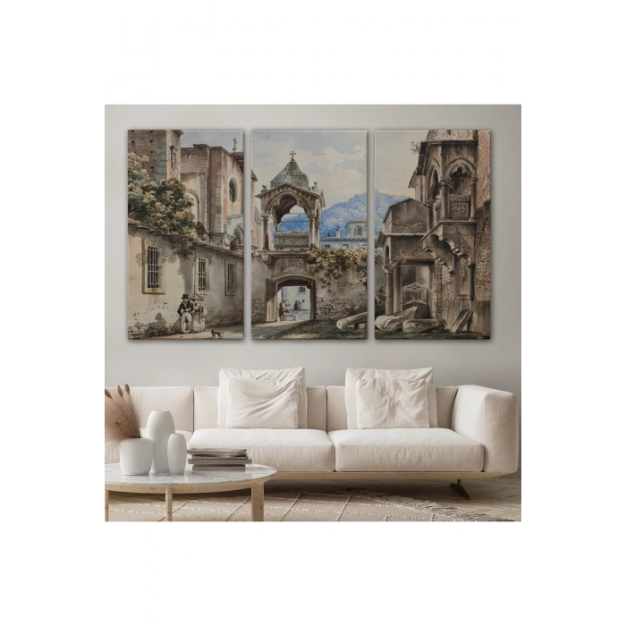 Eski Hollanda Şehir Manzarası Duvar Tablosu-1222