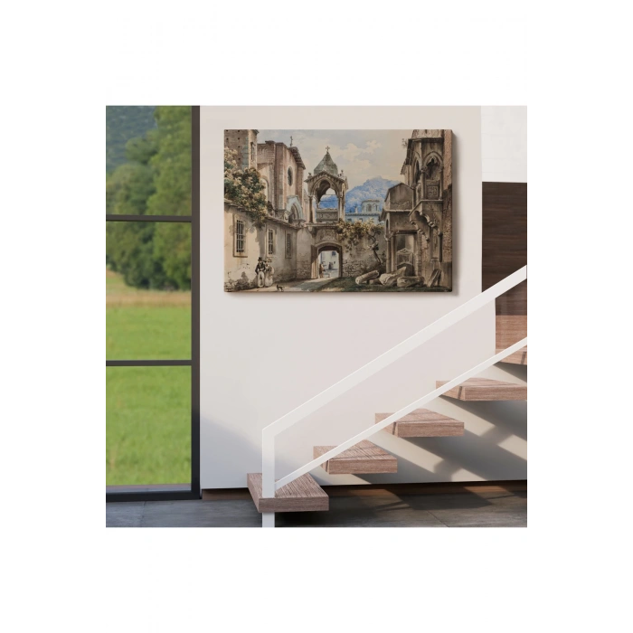 Eski Hollanda Şehir Manzarası Duvar Tablosu-1222