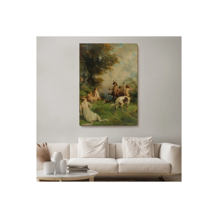 Eugene Fromentinin Sentorlar,  At Adamlar Tablosu-6326