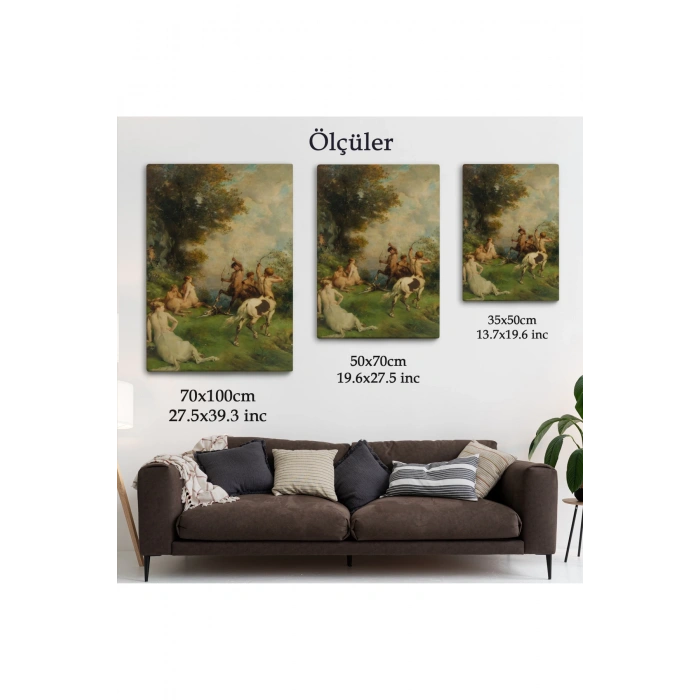 Eugene Fromentinin Sentorlar,  At Adamlar Tablosu-6326