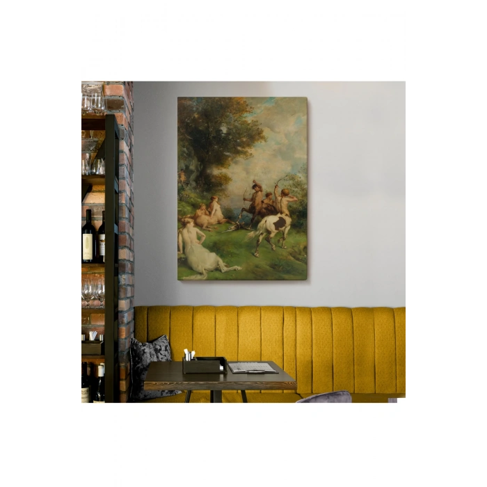 Eugene Fromentinin Sentorlar,  At Adamlar Tablosu-6326