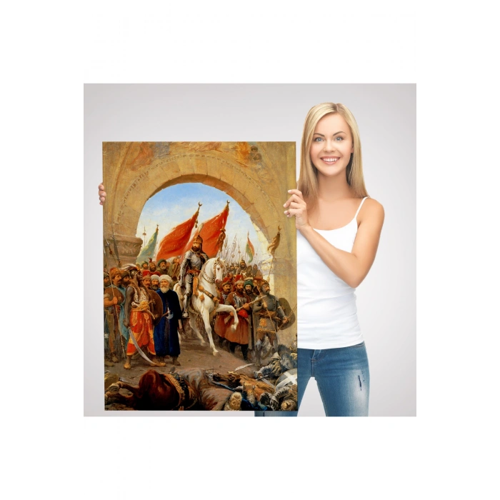 Fatih Sultan Mehmet Istanbula Girişi Tablosu - Fausto Zonaro -6439