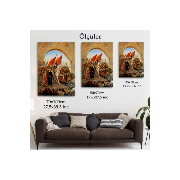 Fatih Sultan Mehmet Istanbula Girişi Tablosu - Fausto Zonaro -6439