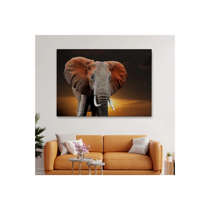 Fil Dekoratif Kanvas Tablo 1167