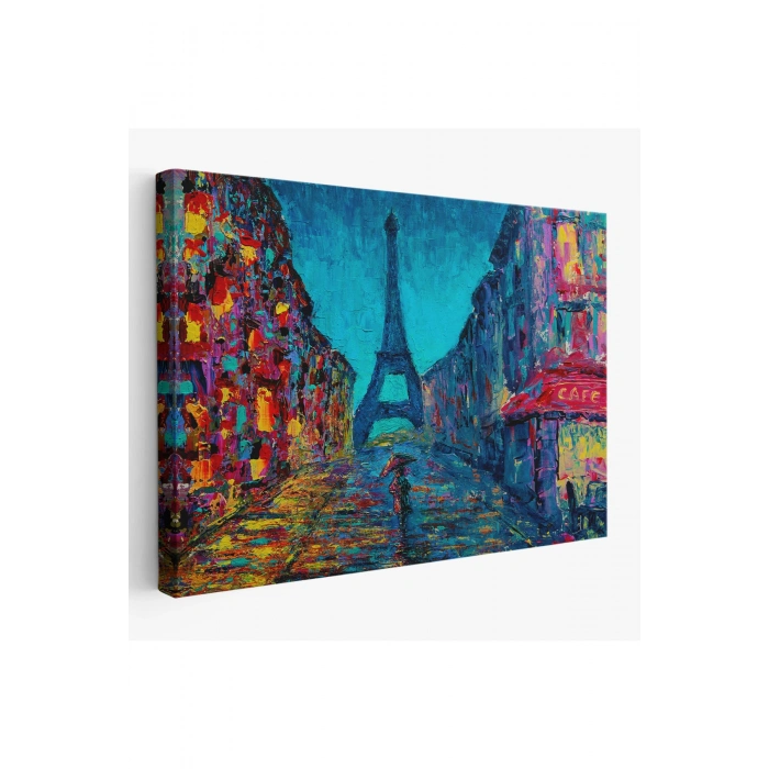 Fransa Paris Sokakları Duvar Tablosu-1219