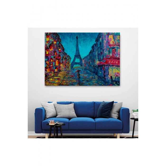 Fransa Paris Sokakları Duvar Tablosu-1219