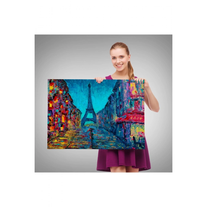 Fransa Paris Sokakları Duvar Tablosu-1219