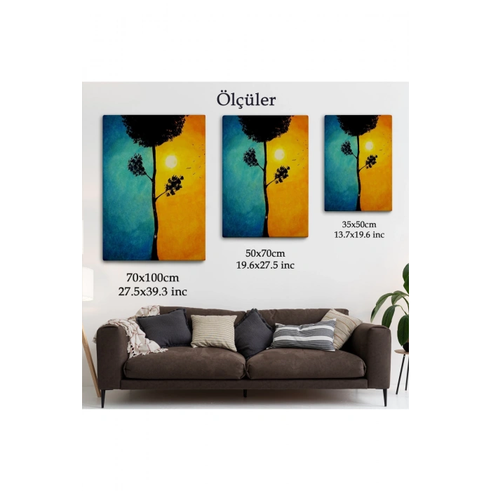 Gece Gündüz Sürreal Duvar Tablosu-6357