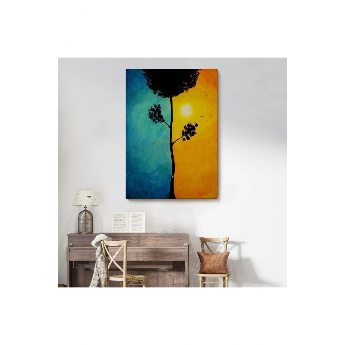 Gece Gündüz Sürreal Duvar Tablosu-6357