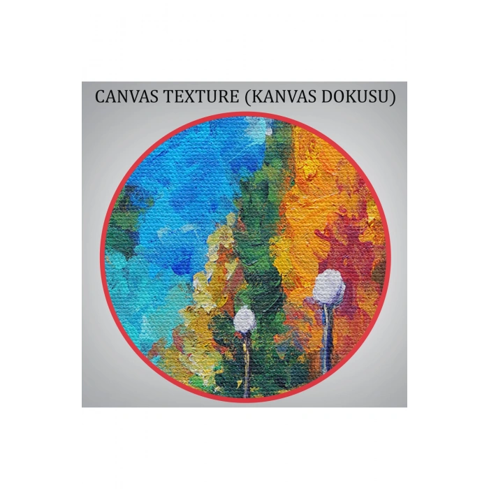 Gece Sokakta Yürüyen Sevgililer, Kanvas Duvar Tablosu-1184