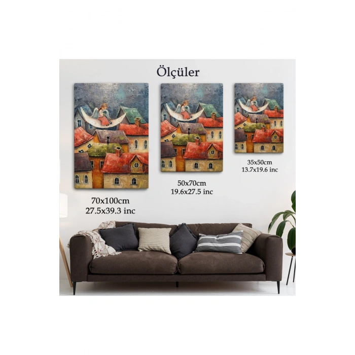 Gecenin Meleği Dekoratif Duvar Tablosu-6244