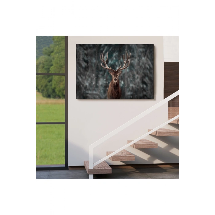 Geyik Dekoratif Kanvas Tablo 1164