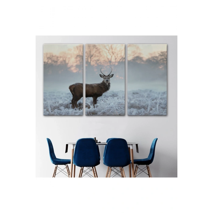 Geyik Dekoratif Kanvas Tablo 1166