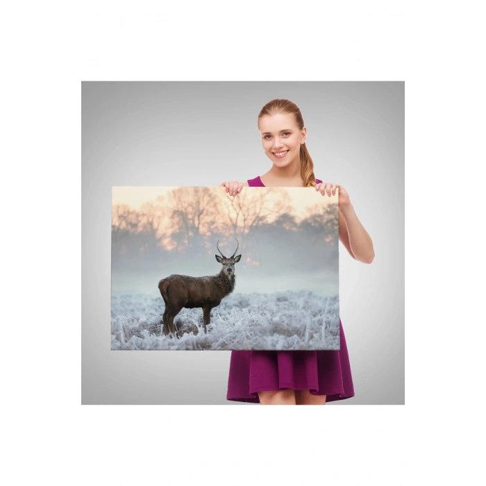 Geyik Dekoratif Kanvas Tablo 1166