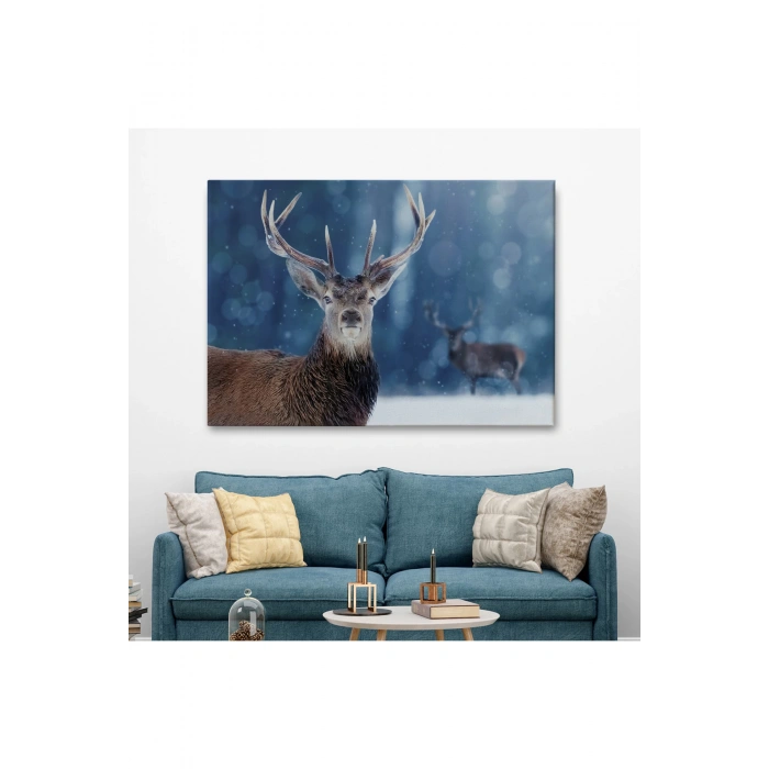 Geyik Dekoratif Kanvas Tablo 1168