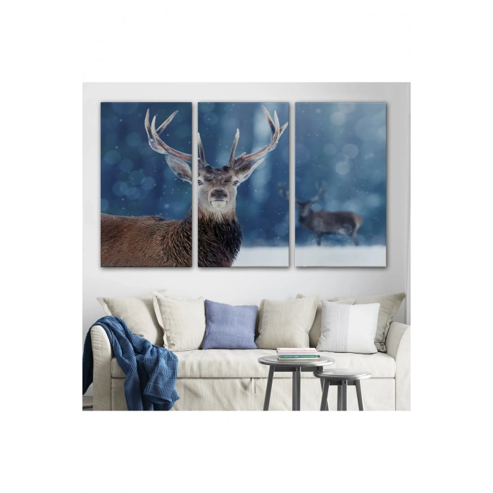 Geyik Dekoratif Kanvas Tablo 1168