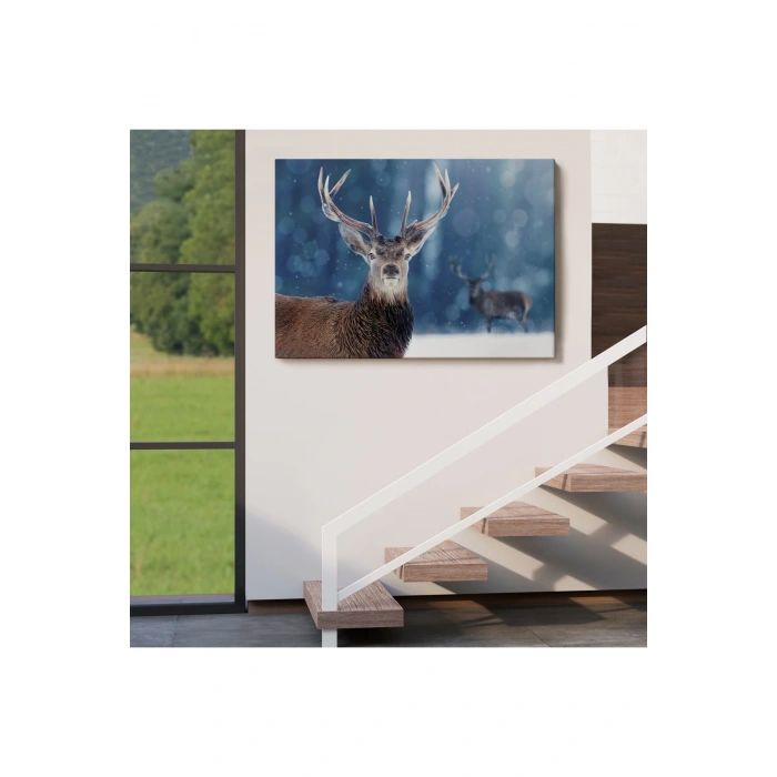 Geyik Dekoratif Kanvas Tablo 1168