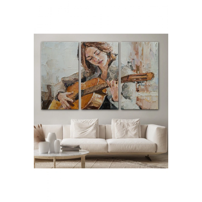 Gitar Çalan Kız Duvar Tablosu-1241