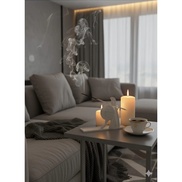 Gladyatör Tütsülük Beyaz 15 x 9 cm