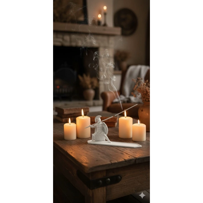 Gladyatör Tütsülük Beyaz 15 x 9 cm