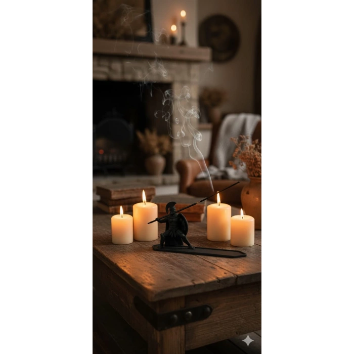 Gladyatör Tütsülük Siyah 15 x 9 cm