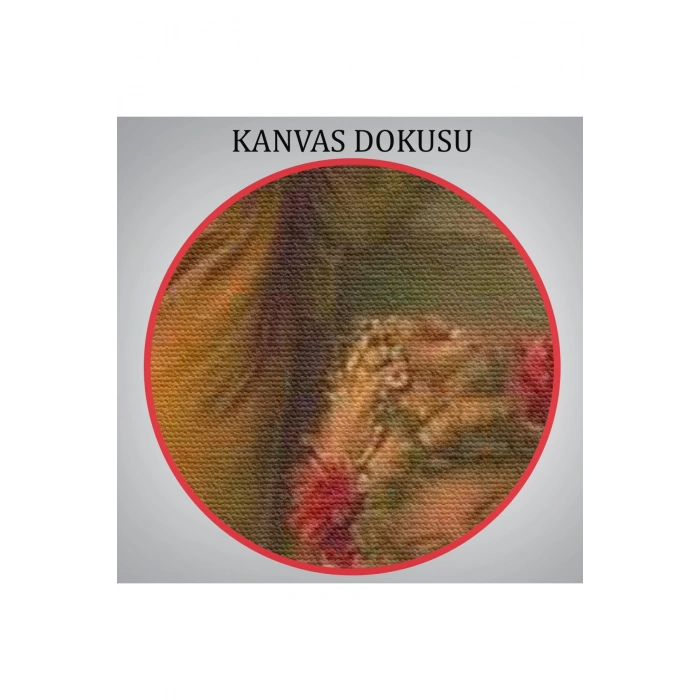 Göl kenarındaki Çiçekli Kadın Dekoratif Duvar Tablosu-6248