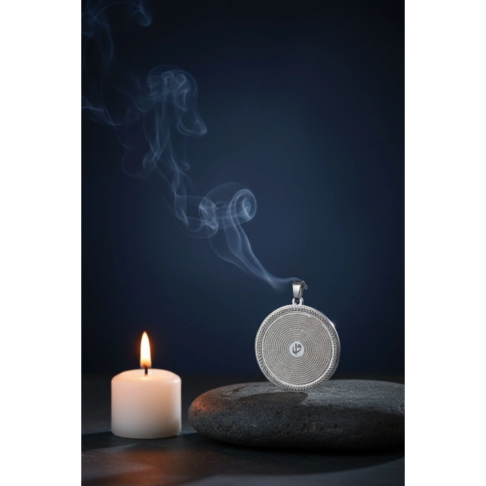 Gümüş Renk Yasin-i Şerif Çelik Kolye Paslanmaz Zincir Kararmaz