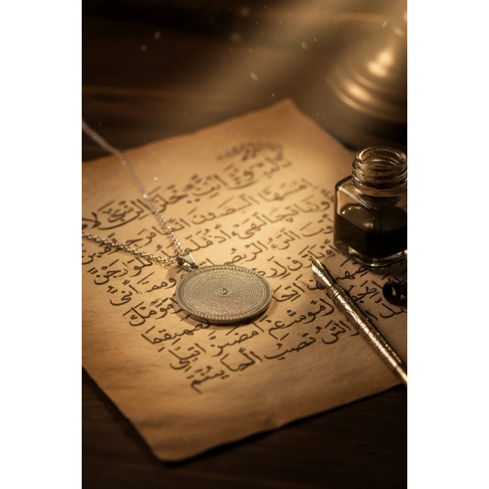 Gümüş Renk Yasin-i Şerif Çelik Kolye Paslanmaz Zincir Kararmaz