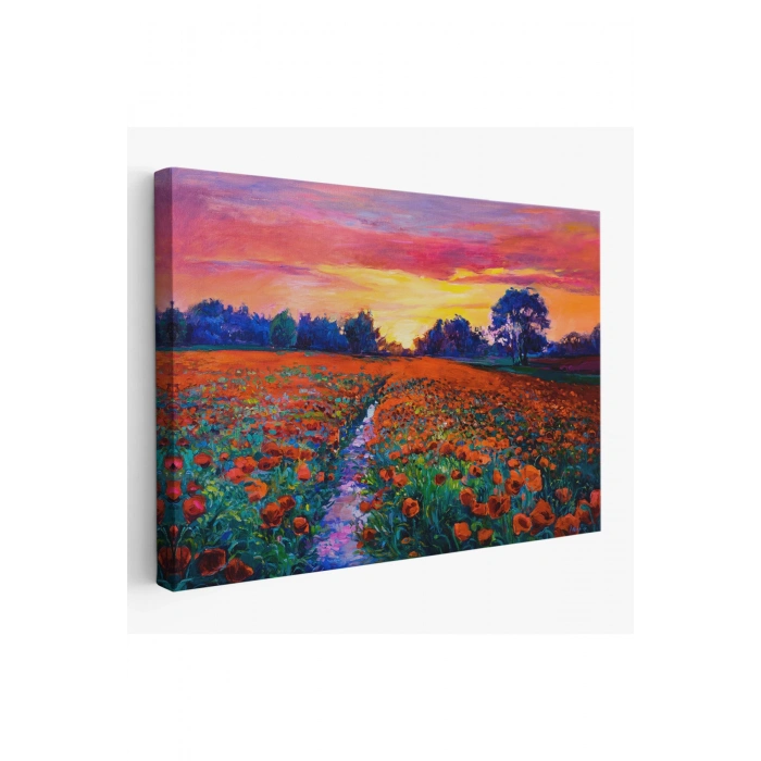 Haşhaş Tarlasının Yağlı Boya Tablosu-1211