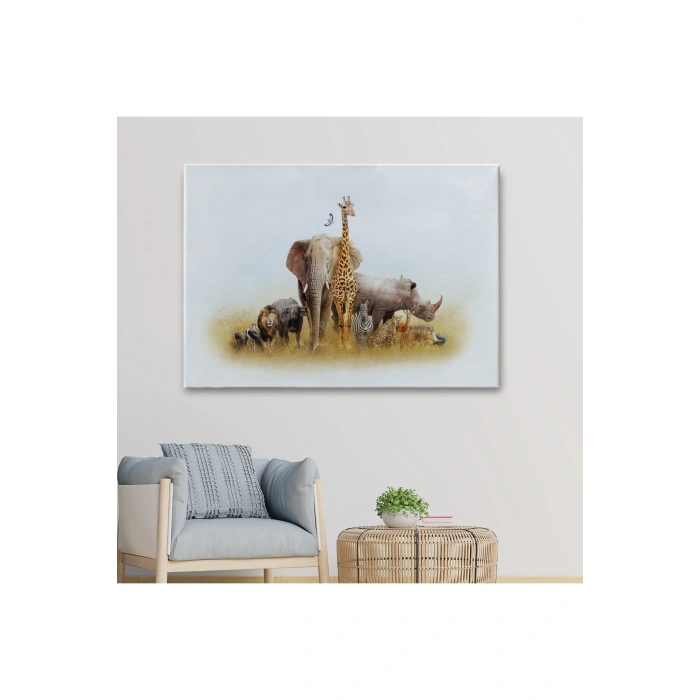 Hayvanlar Alemi Dekoratif Kanvas Tablo 1146